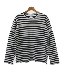 COMME des GARCONS SHIRT | ネイビー×ホワイト×グレー(グレーのみ別生地)古着での購入額(Tシャツ/カットソー)