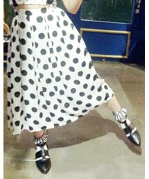 波卡點點裙(スカート)