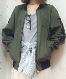 monkey bite | さがらロゴMA-1(ブルゾン)