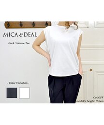 MICA&DEAL マイカ＆ディール バックボリュームTシャツ (Tシャツ/カットソー)