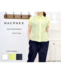 MACPHEE | MACPHEE マカフィー TOMORROWLAND ラミーピースショートブラウス(シャツ/ブラウス)