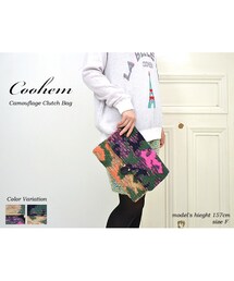 Coohem | Coohem コーヘン CAMOUFLAGE TWEED CLUTCH BAG ツイードクラッチバッグ (クラッチバッグ)