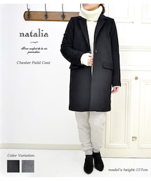 natalia ナターリア チェスターフィールドコート (チェスターコート)