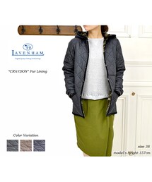 LAVENHAM | LAVENHAM ラベンハム フーデットキルティングジャケット CRAYDON ファーライニング (ナイロンジャケット)