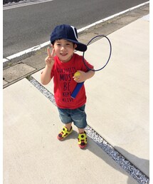 abcd | バドミントンするのに何故かボールを持つ息子！(その他)