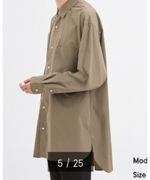 GU | ブロードオーバーサイズシャツ(シャツ/ブラウス)