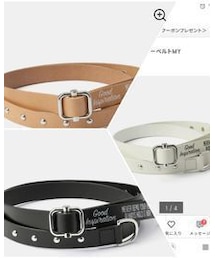 GU×MIHARAYASUHIRO | レザーロングナローベルト(ベルト)