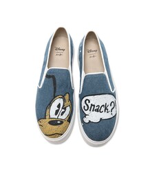 LOVFEE | 迪士尼布魯托圖樣牛仔休閒厚底鞋(その他シューズ)