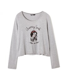 LOVFEE | 白雪公主圖樣印花短版長袖上衣(Tシャツ/カットソー)