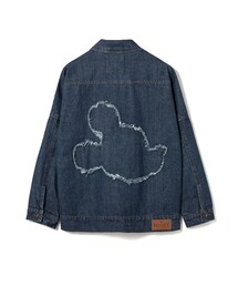 LOVFEE | 率性獨特MICKY抽鬚牛仔外套(デニムジャケット)