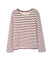 LOVFEE | La petite 簡單清爽條紋長袖上衣(Tシャツ/カットソー)