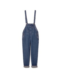 LOVFEE | 俏皮Marie口袋排釦牛仔吊帶褲(デニムパンツ)