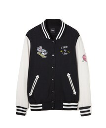 LOVFEE | La petite 奇奇蒂蒂徽章棒球外套(スタジャン)