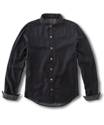 LOVFEE | Le gentle 復刻銅釦造型修身長袖襯衫(シャツ/ブラウス)