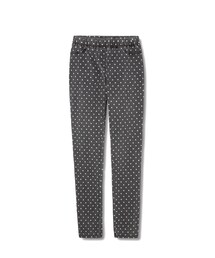 復古俏麗點點彈力鬆緊長褲(チノパンツ)