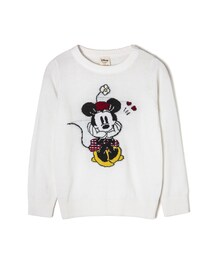 LOVFEE | La petite 微萌格紋米妮圖樣針織衫(ニット/セーター)