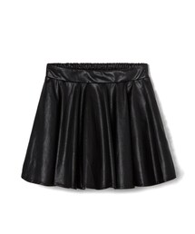 LOVFEE | 微個性後鬆緊傘襬皮裙(スカート)