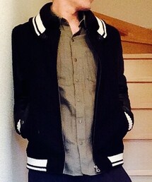 NANO universe | 袖切替スタジャン(スタジャン)