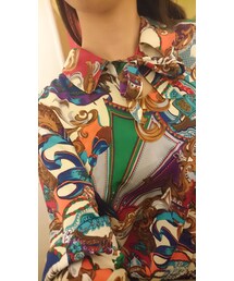 VINTAGE | 馬柄 てろてろブラウス(トップス)