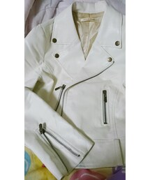 no brand | ショート丈ライダースジャケット(ジャケット/アウター)