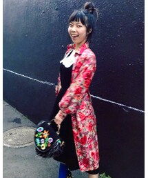 VINTAGE | 花柄コートワンピース(Wild Lily)(ジャケット/アウター)