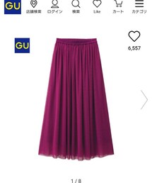 GU | チュールマキシスカート（SALEで¥990♡）(スカート)