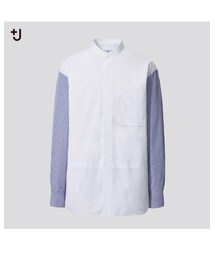 UNIQLO | UNIQLO+J スーピマコットンオーバーサイズスタンドカラーシャツ(シャツ/ブラウス)