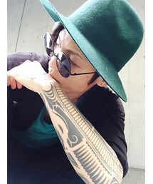 お気に入りﾏﾙめがね♪＆tattooooooooo♪(サングラス)