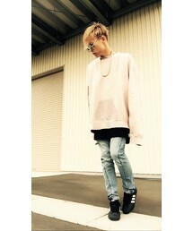 AZ by junhashimoto | AZ　ｵｰﾊﾞｰｻｲｽﾞｽｳｪｯﾄ(スウェット)