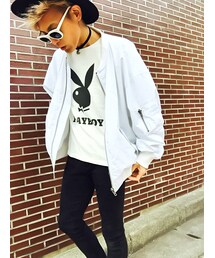 DOUBLE NAME | DOUBLE NAME PLAYBOY Tｼｬﾂ(Tシャツ/カットソー)