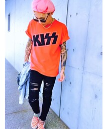 KISS Tｼｬﾂ♪(Tシャツ/カットソー)