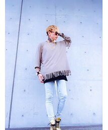 H&M | H&M　ﾚﾃﾞｨｽｹﾐｶﾙｽｷﾆｰ(デニムパンツ)
