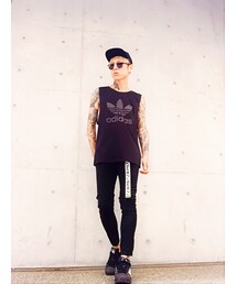 adidas | ｱﾃﾞｨﾀﾞｽﾀﾝｸﾄｯﾌﾟ(Tシャツ/カットソー)