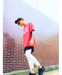 立ってるバージョン💃💕✨ | DOUBLE NAME ｵｰﾊﾞｰｻｲｽﾞｶｯﾄｿｰ(Tシャツ/カットソー)