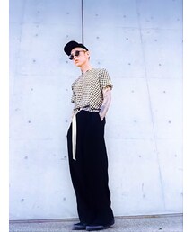 RAF SIMONS | RAF SIMONS　ﾜｲﾄﾞﾊﾟﾝﾂ(スラックス)