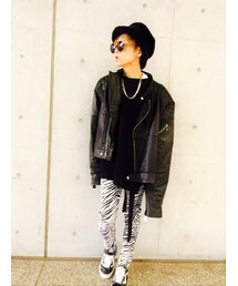 別〜~~〜💃🚶🚶‍♀️🙉🎵✨💕✌️️ | バージョン~~💃🚶‍♀️🚶🙉💕✨🎵(ライダースジャケット)