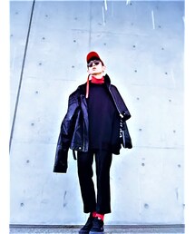 正面〜〜✌️🎵🤡✌️👍💁‍♂️🕺💁‍♂️💃💁‍♂️🐒👯‍♂️💁‍♂️🙉☃️❄️ | 雪が、。(ライダースジャケット)