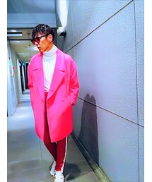 正面〜〜🙊💕🎵💁‍♂️🎵🕺🎵💃🎵🕴🏻🎵🐒🎵☃️🎵🎵👻👍💕 | 別バージョン～♪🕺💕✌️(チェスターコート)