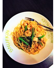 作った〜🍾🥃🙊🎵✌️💕🍸🍴🍝🥗🍺🍷🥃🍾💁‍♂️🍝 | 塩昆布入り、小松菜と海鮮ﾊﾟｽﾀ♪(その他)