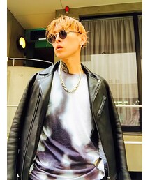 ひさしぶりのブラックライダース〜🙊🎵✌️💕💁‍♂️🕺🕺💁‍♂️💁‍♂️💃😎👽☠️💀 | 中にﾋｰﾄﾃｯｸ着てるけど寒い。。(ライダースジャケット)
