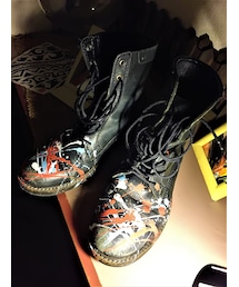 お手製ブーツ〜〜✌️🙊👢👡👞👠🎨🎵✨✌️💕🕺 | DIESEL　ﾌﾞｰﾂ(ブーツ)