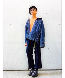 着てました〜〜💕🙊🙊🙊🙊✌️✌️🕺💁‍♂️🕴🏻💁‍♂️ | でかGｼﾞｬﾝ♪(デニムジャケット)