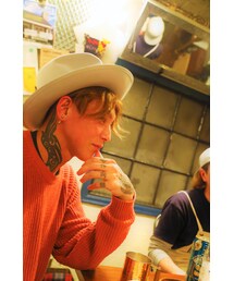 もう一つのコーデ〜〜🙊✌️💕💃💃🌹💃🌹 | UNIQLO　ｺｯﾄﾝﾆｯﾄ　ﾒﾝｽﾞXL(ニット/セーター)