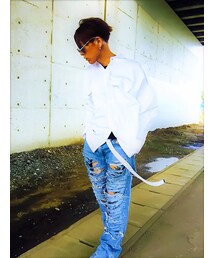 UNIQLO | UNIQLOｼﾞｰﾝｽﾞ　ｽﾞﾀﾎﾞﾛにした♪(デニムパンツ)