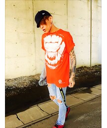 ひさびさに着た🙊🎵✌️💕💃😸👹👹👹👹👹 | LRG　牙T～🎵(Tシャツ/カットソー)