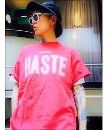 DOUBLE NAME | DOUBLE NAME　ｵｰﾊﾞｰｻｲｽﾞT～♬(Tシャツ/カットソー)
