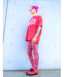 別〜〜🎵💕💁‍♂️👚💃💃💃💃💃🕴🏻🕺✨🎵💕 | DOUBLE NAME　ｵｰﾊﾞｰｻｲｽﾞT～♬(Tシャツ/カットソー)