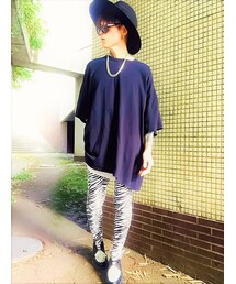 別バージョン〜〜🙊🎵✌️🕺💁‍♂️💃💁‍♂️🕴🏻💁‍♂️👯💁‍♂️👯‍♂️💁‍♂️🙊💕🎵✌️ | オーバーサイズカットソー🕺をレイヤード💃🎵(Tシャツ/カットソー)