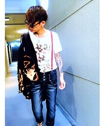 夜は涼しいのでジャケット🙊✌️🕺💁‍♂️💃🕺💁‍♂️🕺🕺🕺🕺🎵✨✌️ | お手製ｽﾞﾀﾎﾞﾛｼﾞｬｹｯﾄ。♬(テーラードジャケット)