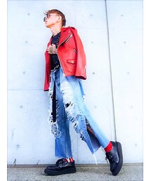 横向いた〜〜✌️🕺👯💃✌️💕🙉🐿🐈🦉🐒🐒🐒🐒🐒🐒✌️ | Levi's　ｽﾞﾀﾎﾞﾛﾘﾒｲｸﾃﾞﾆﾑ♪(デニムパンツ)